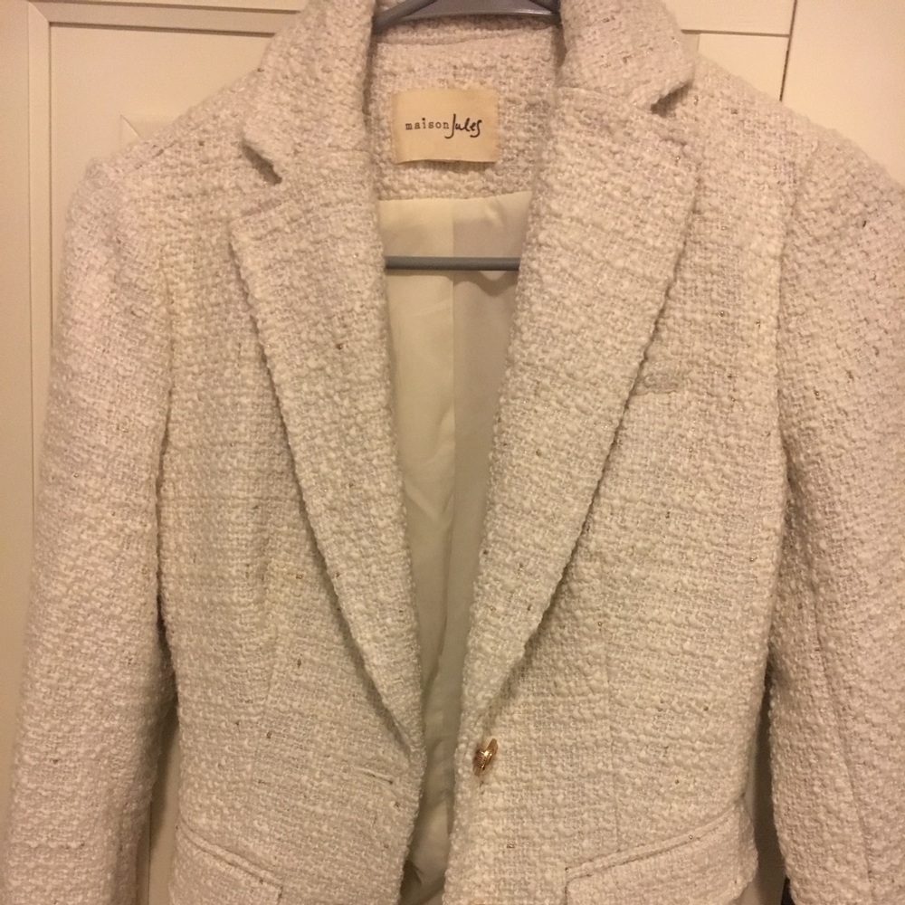 Maison Jules coat ivory elegant